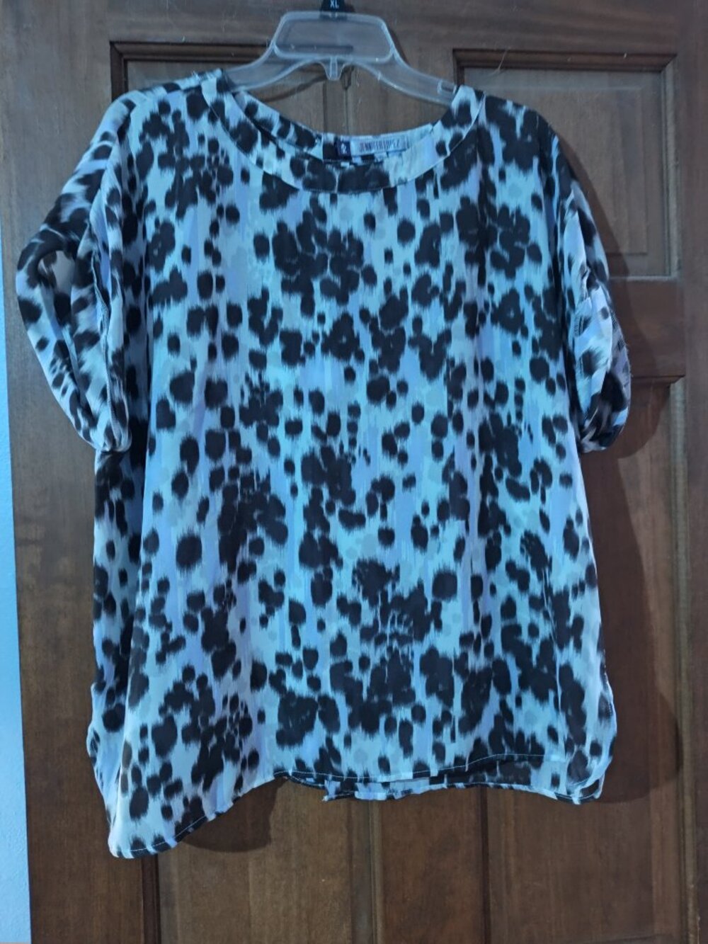 Jennifer Lopez Animal-Print Blouse XL